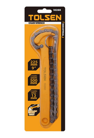 Tolsen Tools 10260 9" Industrial Chain Wrench