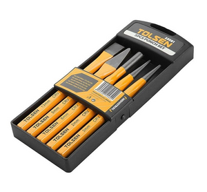 Tolsen Tools 25091 5PCS Industrial Punch & Chisel Set