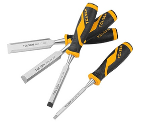 Tolsen Tools 25384 4PCS Gripro Wood Chisel Set