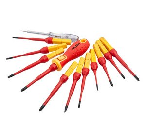 Tolsen Tools 38017 13PCS Industrial VDE Insulated Screwdriver Set
